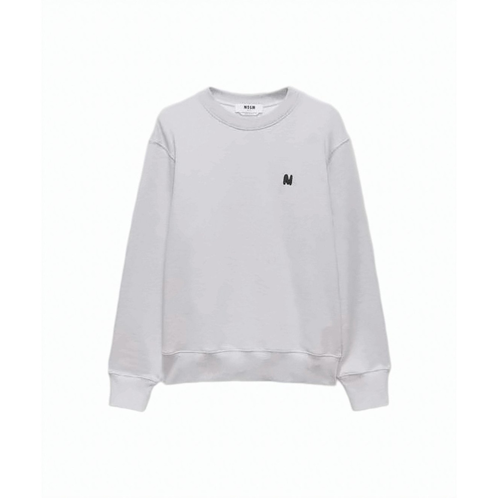 MSGM Design Long-Sleeve Crewneck Sweatshirt